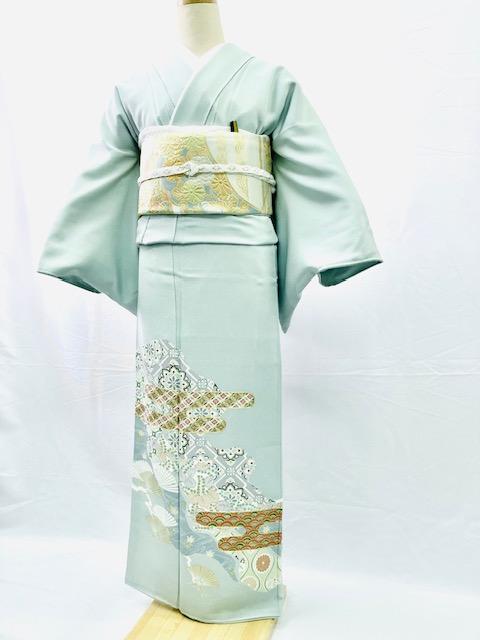 色留袖　三つ紋　京友禅　結婚式　結納　仲人　叙式式