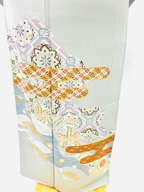 色留袖　三つ紋　京友禅　結婚式　結納　仲人　叙勲式