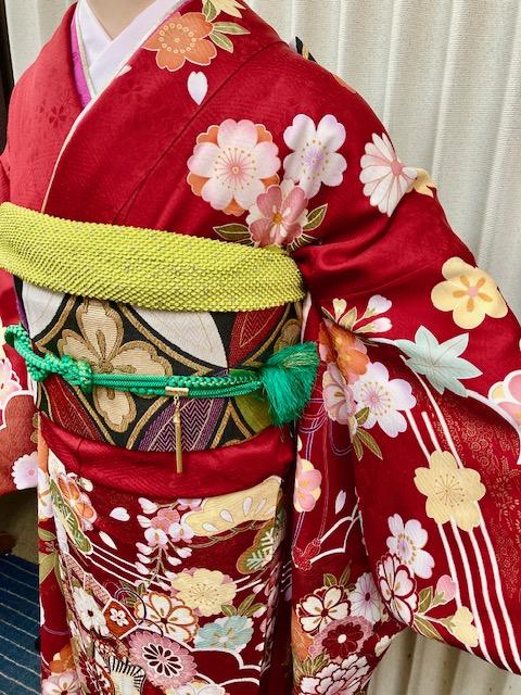振袖　成人式　新古典　赤
