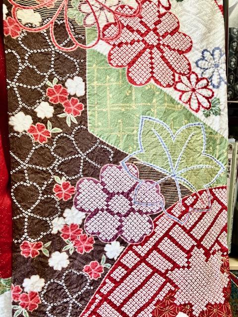 振袖　成人式　赤　絞り　パーティー