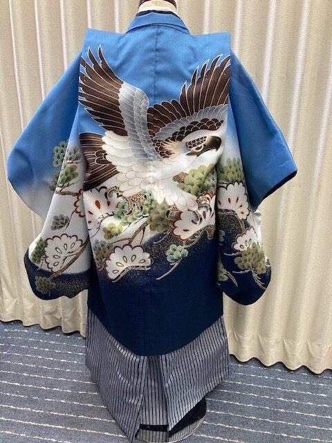 七五三　5歳　男子　紋付き羽織袴セット