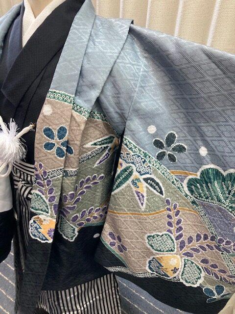 七五三　5歳　男子　紋付き羽織袴セット