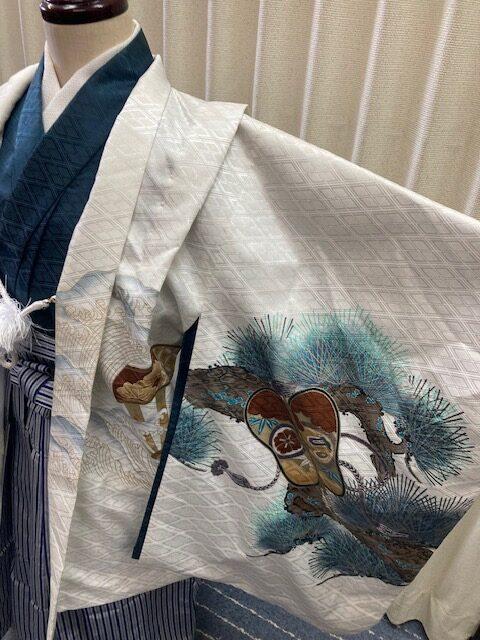 七五三　5歳　男子　紋付き羽織袴セット