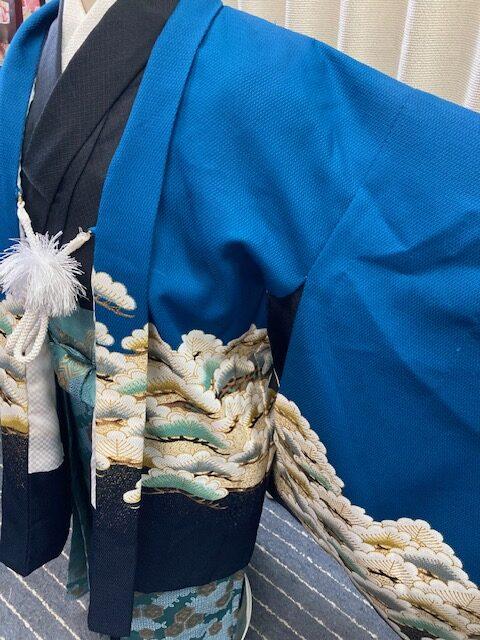 七五三　5歳　男子　紋付き羽織袴セット